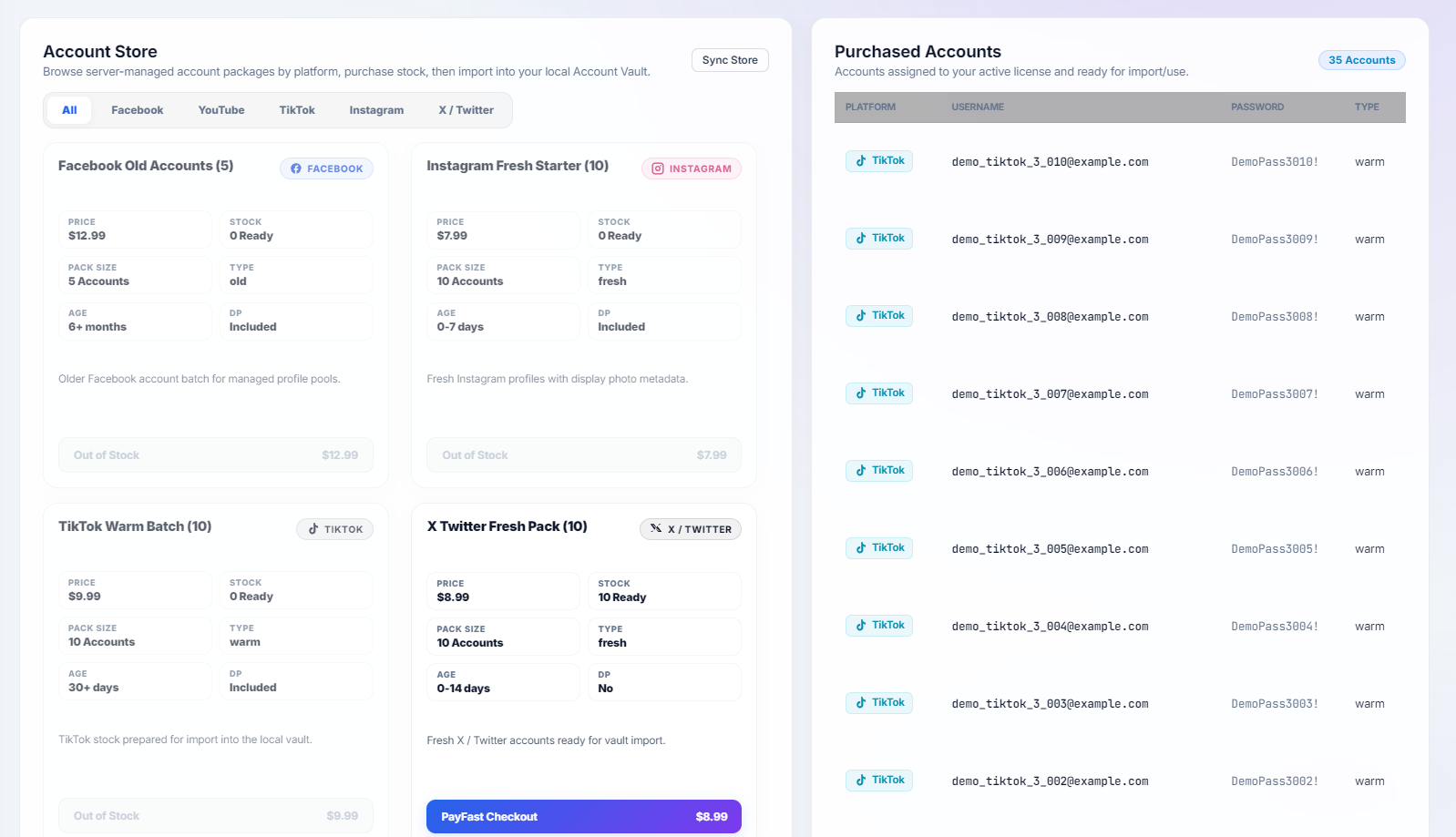 Account Store Connector